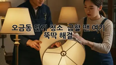 오금동 단기 청소 ✨ 급할 땐 여기! 뚝딱 해결 🧹