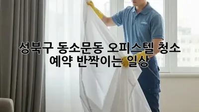 성북구 동소문동 오피스텔 청소🧹 예약, ✨반짝이는 일상!